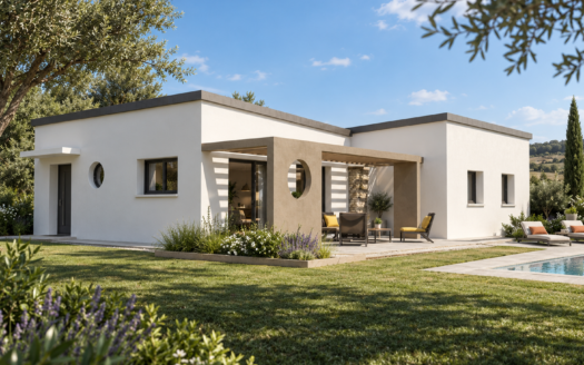 Saint-Urbain – Maison plain-pied contemporaine de 4 chambres – 345251 €